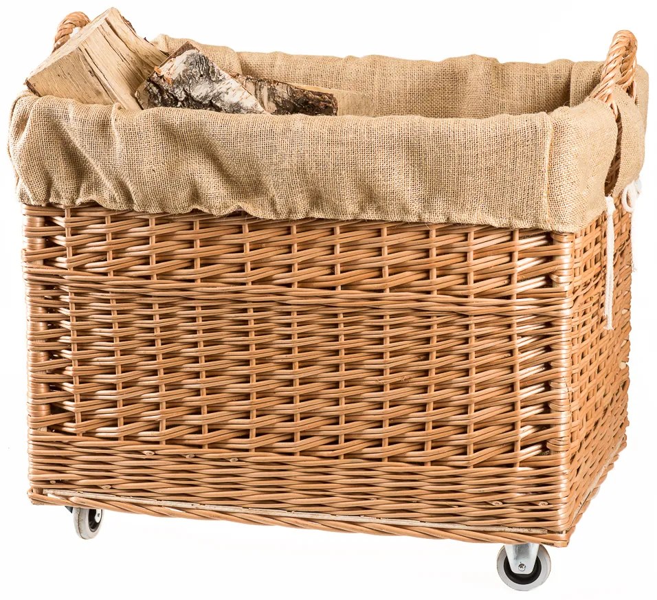 Krbový kôš prútený s jutou Ignis III.š. 63 x hl. 43 x v. 46/52(cm)