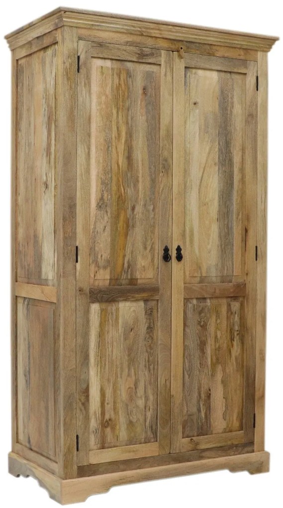 furniture-nabytek.cz - Masívna šatníková skriňa 110x200x60 z dreva mango
