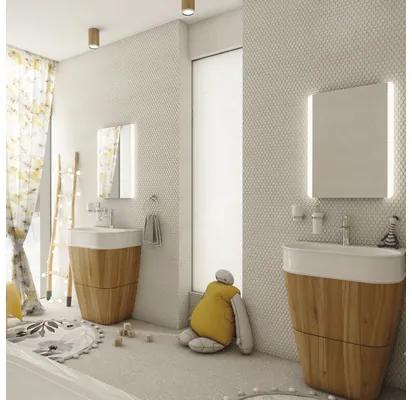 Zrkadlo do kúpeľne s LED osvetlením Nimco 50x70 cm ZP 17001