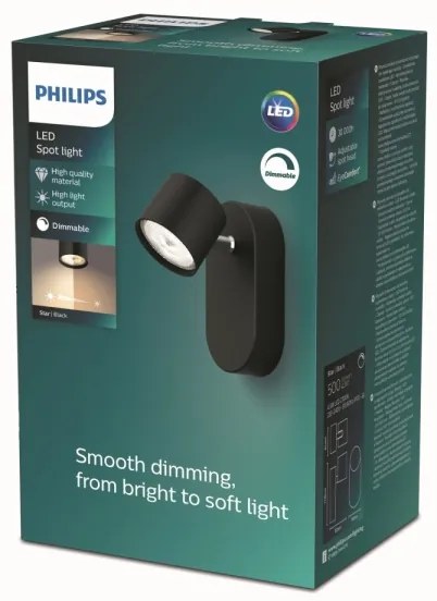 Philips - LED Stmievateľné nástenné bodové svietidlo STAR LED/4,5W/230V