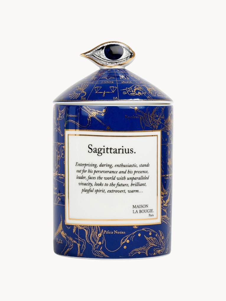 Ručne vyrobená vonná sviečka Sagittarius (Gurgum, Rose & Saffron)