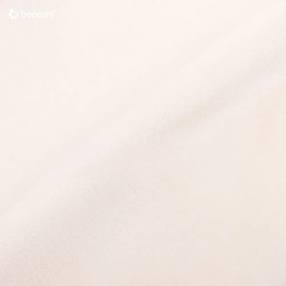 Béžová čalúnená dvojlôžková posteľ s úložným priestorom s roštom 180x200 cm Miley – Micadoni Home