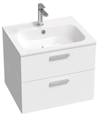 Kúpeľňová skrinka pod umývadlo Ravak Chrome II 60x50x49 cm biely lesk X000001772, 1 ks