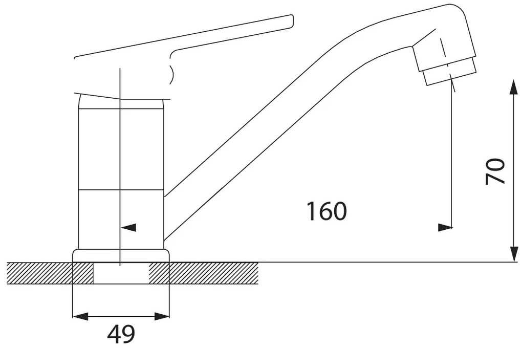 Ferro Smile, umývadlová drezová batéria, chrómová, 71096,0