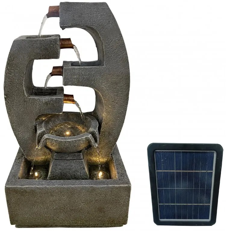 Záhradná solárna fontána BestBerg SF-06 / polyresin / 27,5 x 18 x 47,5 cm