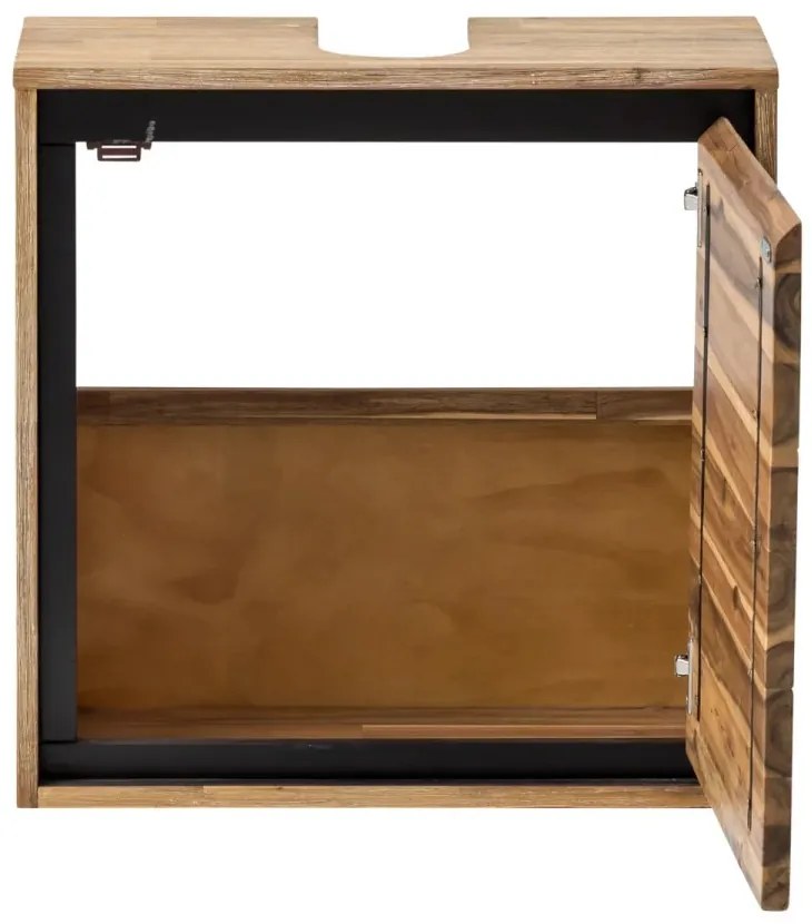 furniture-nabytek.cz - Masivní skříňka pod dřez Jolo z akácie, lakovaná, hnědá