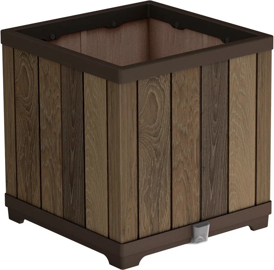 Plastový samozavlažovací kvetináč Deco Square – Keter