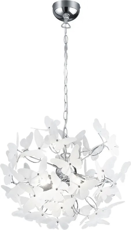 Detský luster s plastovým tienidlom ø 50 cm Butterfly – Reality