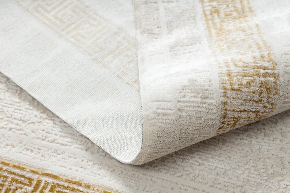 Koberec DUKE 51524 krém / zlatý - S rámom
