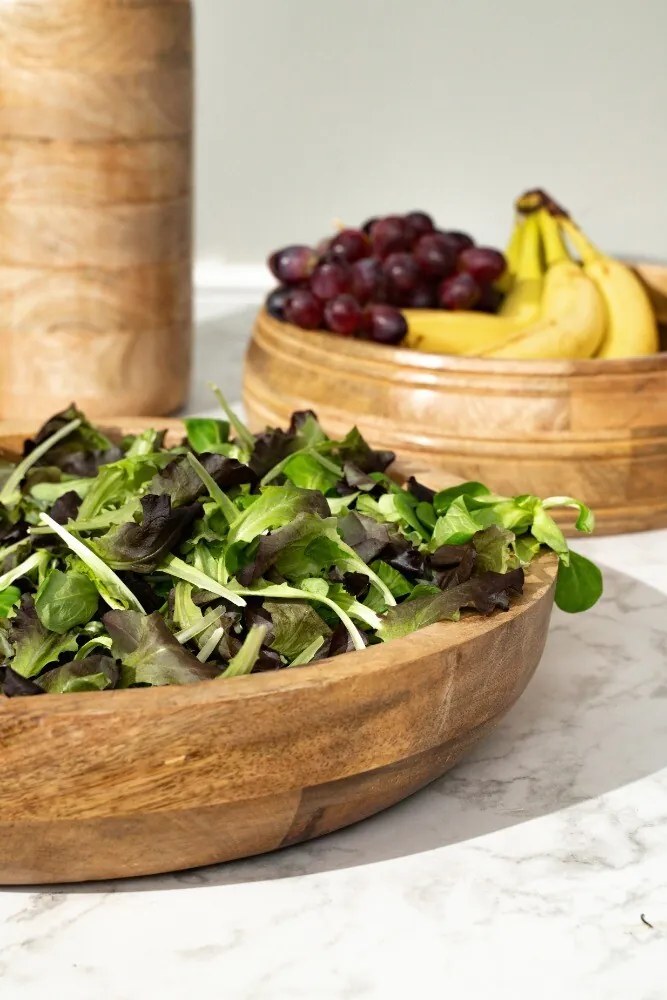 Šalátová misa z mangového dreva Mongé - Ø 35*7cm