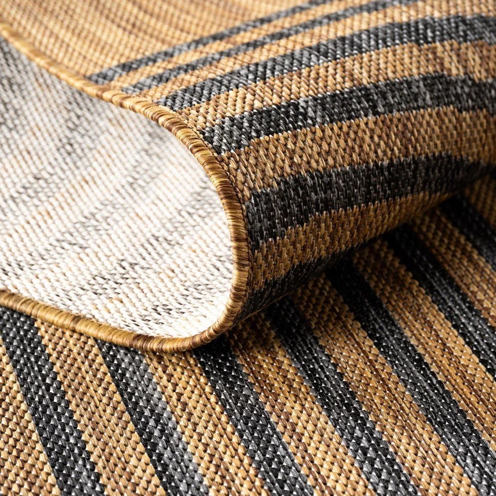 Čierny/hnedý vnútorný a vonkajší behúň 80x250 cm Mira 1453 – Ayyildiz Carpets
