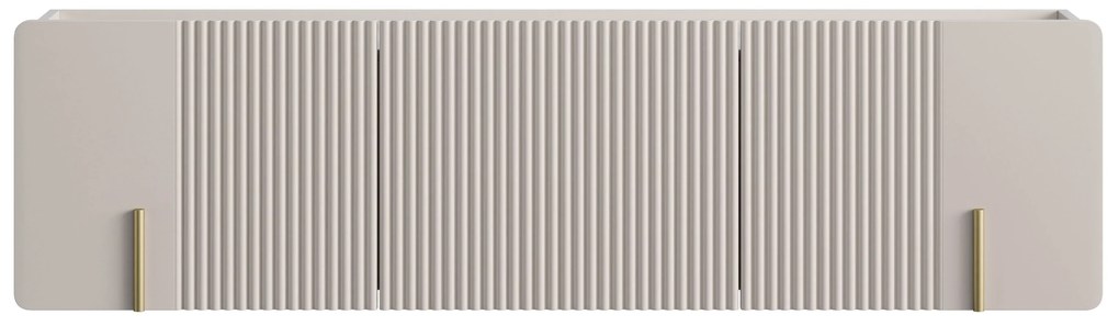 Závesný TV stolík Malmi 150 cm - kašmírová / zlatá