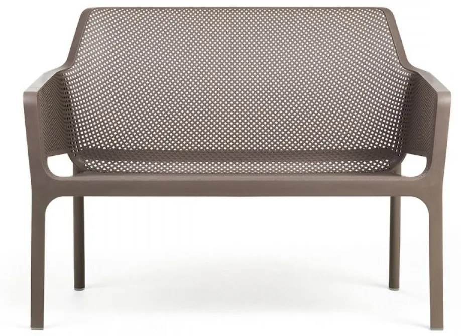 NET BENCH záhradná lavica s podrúčkami net bench