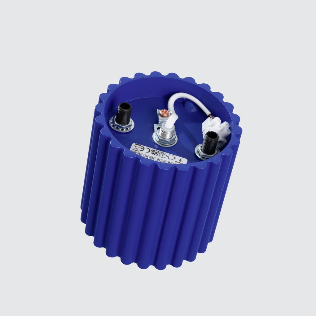 Stropné svietidlo Aura, 1x modré hliníkové tienidlo, (10 cm)