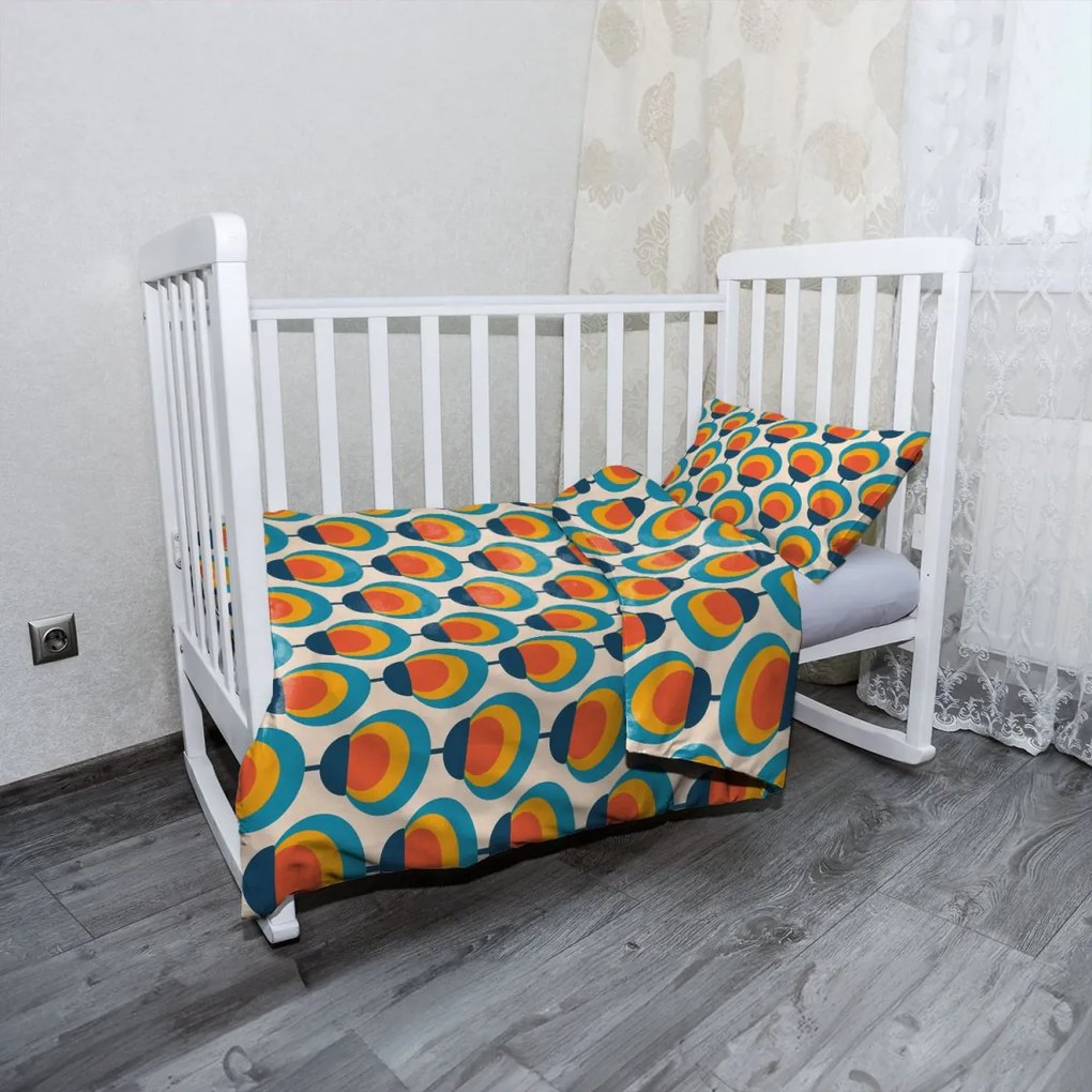 Sablio Mikroplyšové detské obliečky do postieľky Dúhové spektrum - 130x90 / 40x60