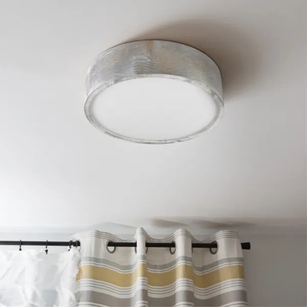 Brilagi - Stropné svietidlo PINO 2xE27/15W/230V borovicové/strieborné priemer 37,5 cm