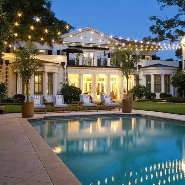 LED vonkajší dekoratívny reťazec 20xE27/1W/230V 10 m IP65 čierny