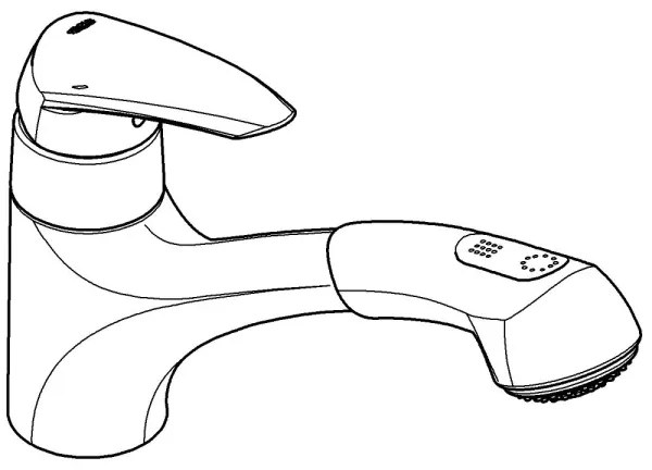 GROHE 32257001 - Drezová batéria EURODISC lesklý chróm