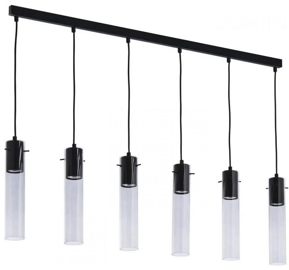 Luster na lanku LOOK GRAPHITE 6xGU10/10W/230V