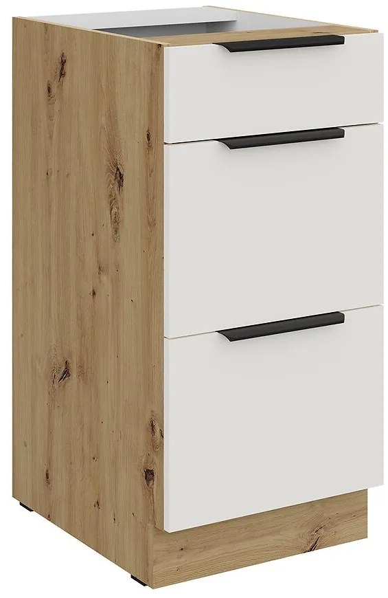 Kuchynská skrinka Aria-Wh/Ar Anti Fingerprint 40d 3s Bb