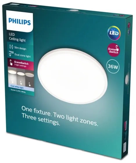 Philips- LED Stmievateľné stropné svietidlo OZZIET SCENE SWITCH LED/36W/230V 4000K
