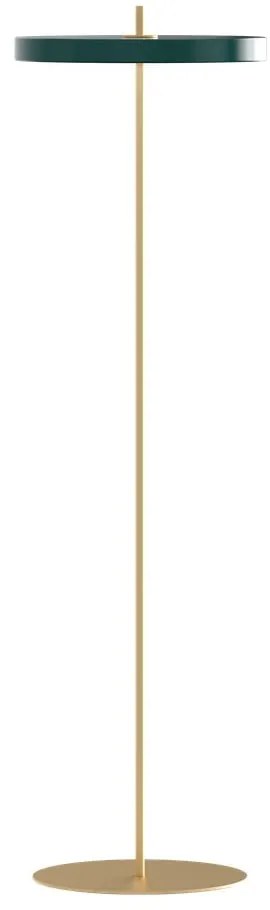 Tmavozelená LED stojacia lampa so stmievačom s kovovým tienidlom (výška 151 cm) Asteria Floor – UMAGE