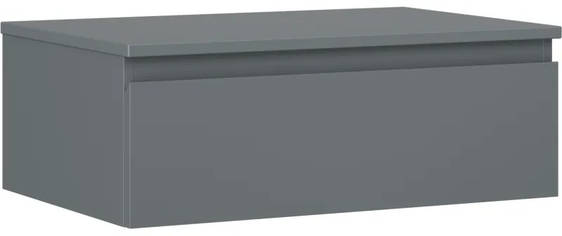 Mexen Orio, kúpeľňová skrinka 70 cm s hornou časťou, 1 zásuvka, grafitová matná, 91A10-07023-1-BFC66