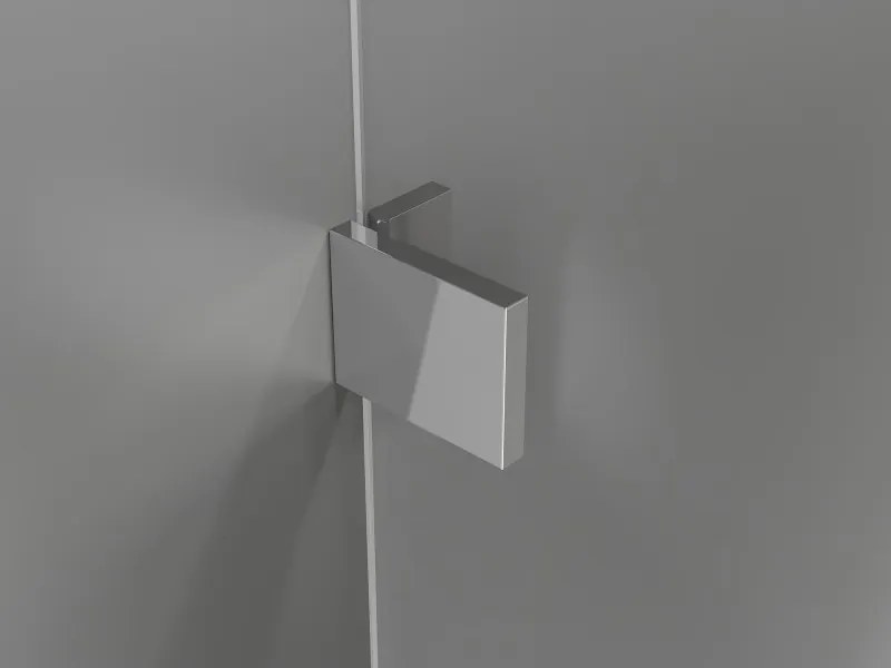 Mexen Lunar-B, výklopný sprchový kút ľavý 85 x 70 cm, 8mm číre sklo, chrómový profil, 832-085-070-01-00-L