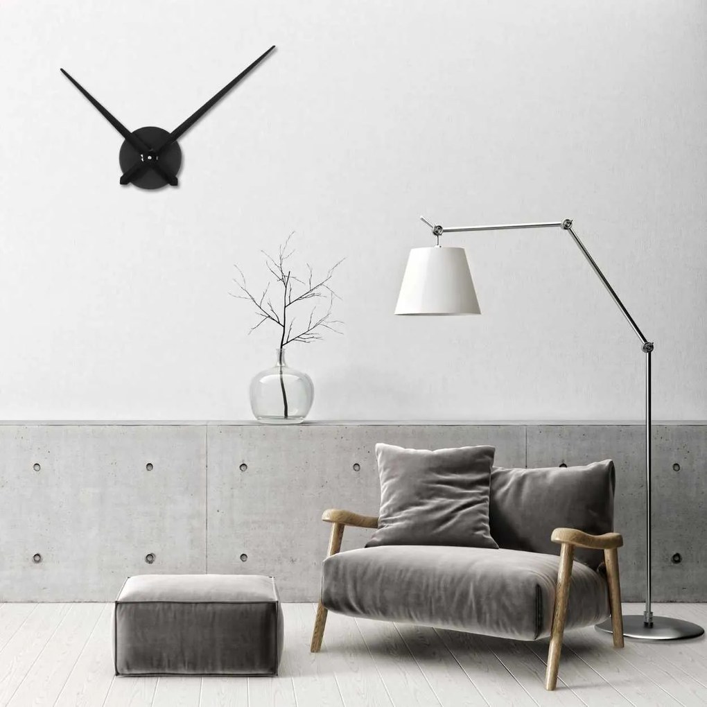 SENTOP | Moderné dizajnové nástenné hodiny | SENTOP CLOCK-HANDS-LARGE-METAL analógové