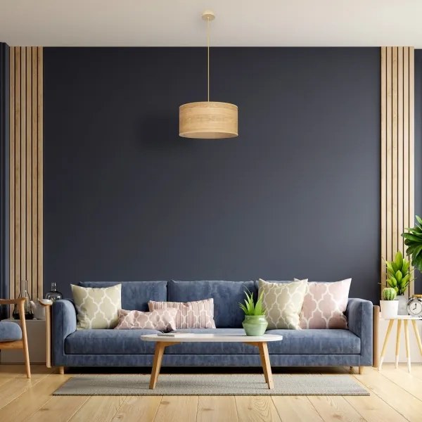 Luster na lanku ALBA 1xE27/15W/230V pr. 40 cm hnedá