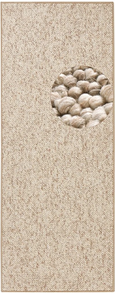 Behúň Wolly 102842, 80x200, béžová, obývacia izba, BT Carpet