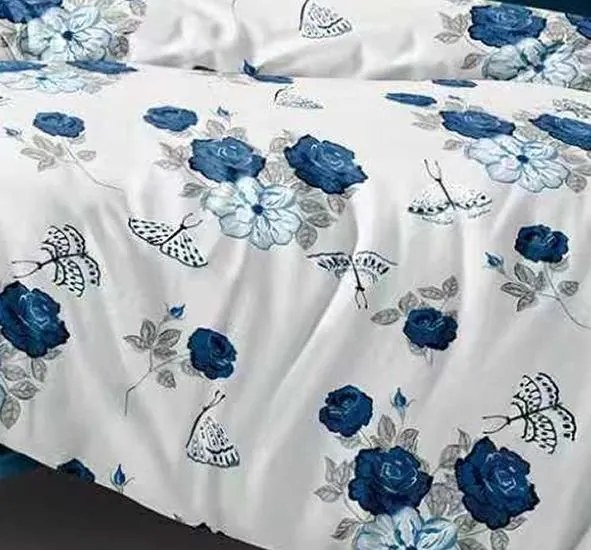 Bavlnené obliečky Homa BODRA BLUE 7-dielna sada 140x200 cm