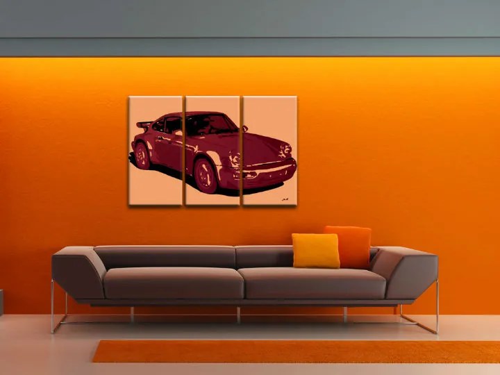 Ručne maľovaný POP Art obraz PORSCHE 911 | rôzne rozmery