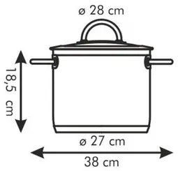 TESCOMA Hrniec VISION s pokrievkou ø28 cm, 11.0 l