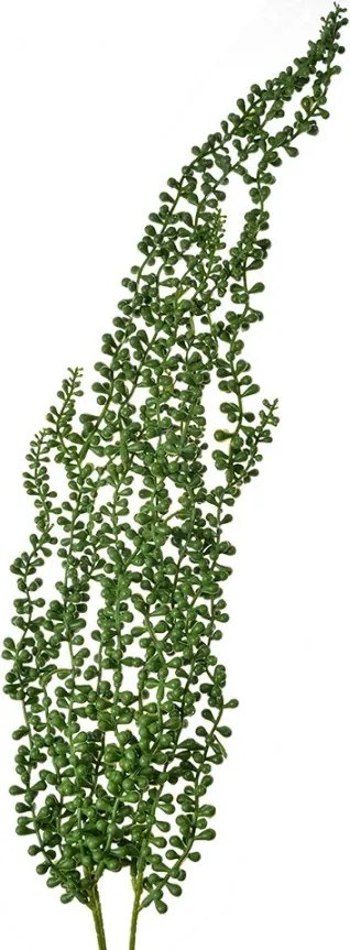 Zelená umelá previsnutá rastlina starček - 74 cm