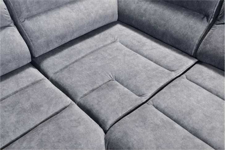 Sedacia súprava Denver, ľavá, šedá (country 19)