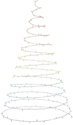 LED RGBW Vonkajšia vianočná reťaz ESSENTIALS 250xLED 2x10m 2700-6500K Wi-Fi IP44