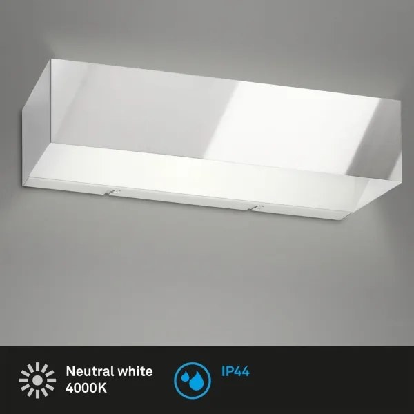 Briloner 2204-018 - LED Vonkajšie nástenné svietidlo LED/8W/230V IP44 chróm