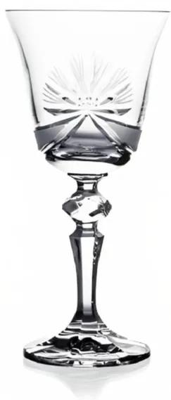 Bohemia Crystal Brúsené poháre na víno Laura 1S116/17002/170ml (set po