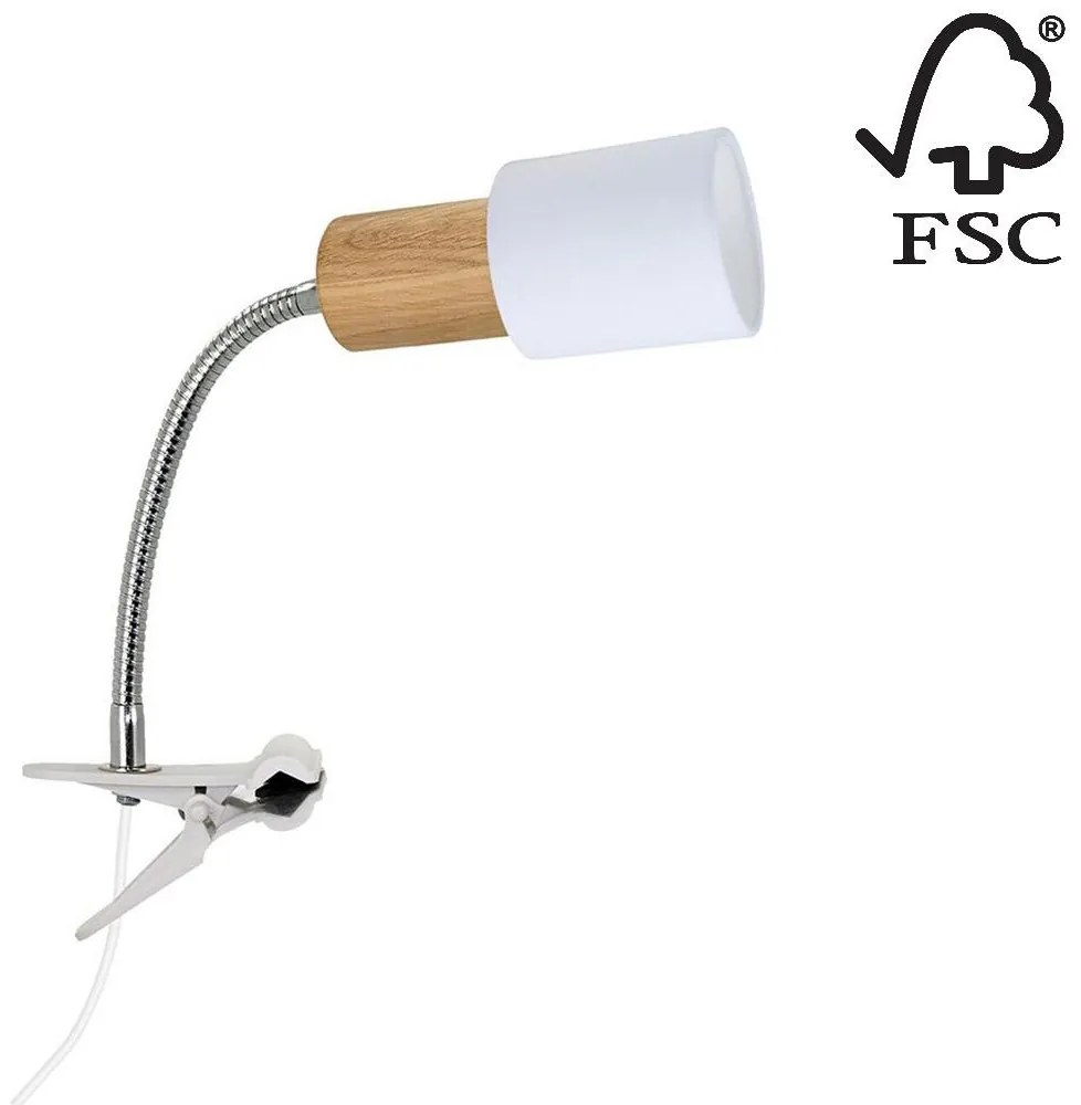 Spot-Light 2236174WF - Lampa s klipom TREEHOUSE 1xE27/25W/230V