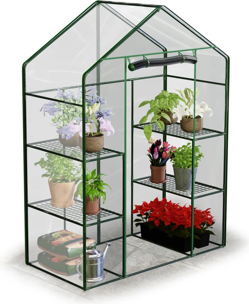 Skleník dve police 140 x 71 x 195 cm Plonos 4922