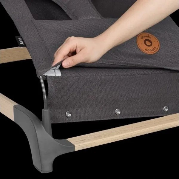 Lionelo - Detská hojdačka JUNE antracitová