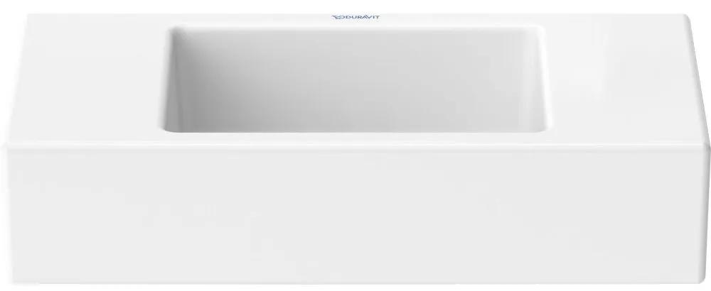 DURAVIT Vero Air umývadielko do nábytku bez otvoru, bez prepadu, 500 x 250 mm, biela, s povrchom WonderGliss, 07245000001