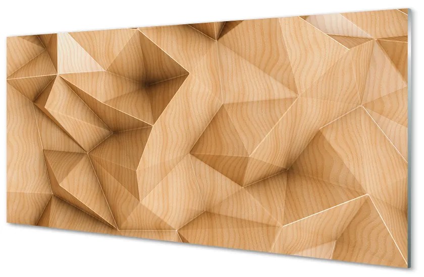 Sklenený obklad do kuchyne Solid mozaika drevo 125x50 cm