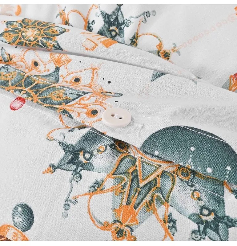 Vianočné bavlnené obliečky Magic EMI, Štandardný set jednolôžko obsahuje 1x 140x200 + 1x 70x90