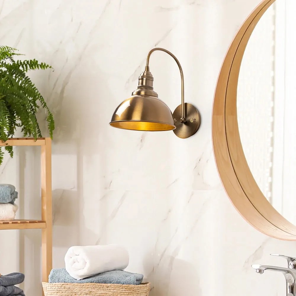Nástenné svietidlo v bronzovej farbe ø 21 cm Varzan – Opviq lights
