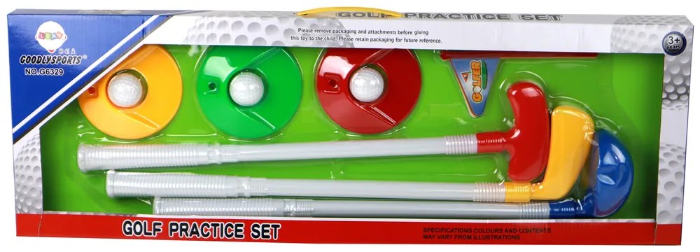 LEAN TOYS Minigolfový set pre deti - 12 kusov