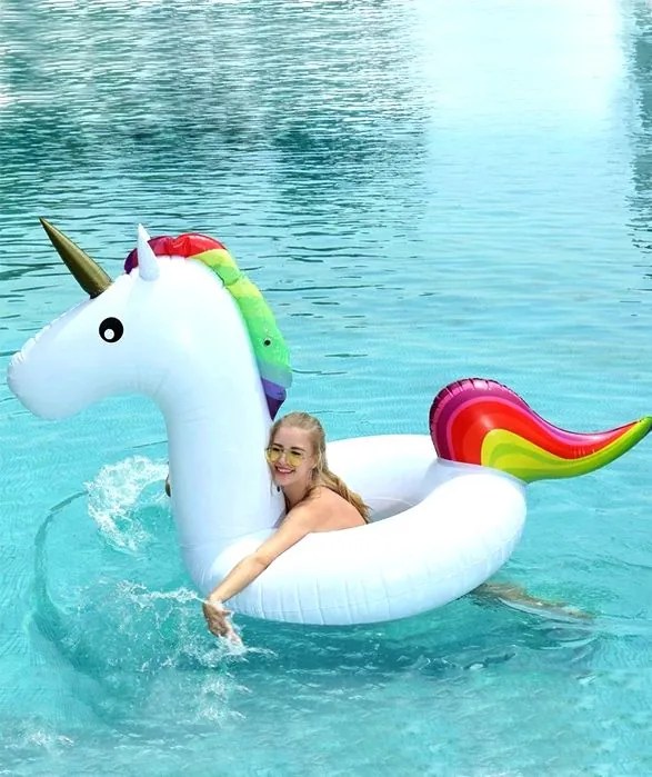FlexiFit Tutumi, nafukovací matrac Unicorn, biela, TUR-05200