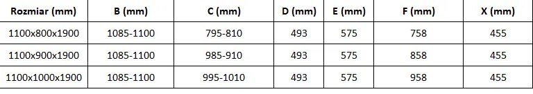 Mexen Omega, 3-stenný sprchovací kút s posuvnými dverami 110 (dvere) x 100 (stena) cm, 8mm číre sklo, chrómový profil, 825-110-100-01-00-3S