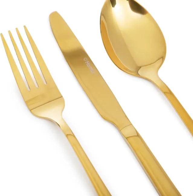 Súprava príborov B2LUGANO zlatá 24 ks 854267